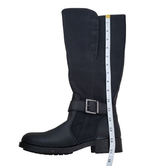 BOC Mckenna Black Vegan Leather Tall Riding Boots - Picture 11 of 11